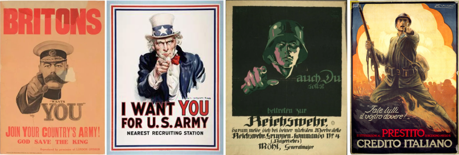 WW1 recruitment posters
