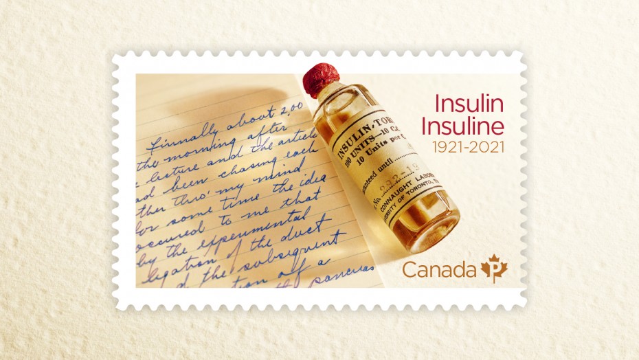stamps, postage, insulin, diabetes, canada, canada post, subplot, applied arts