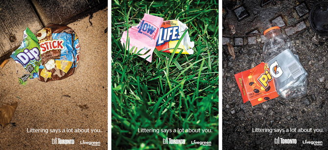 City of Toronto littering campaign